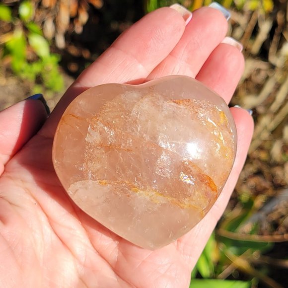 Fire Quartz Crystal Hearts - Picture 5 of 12